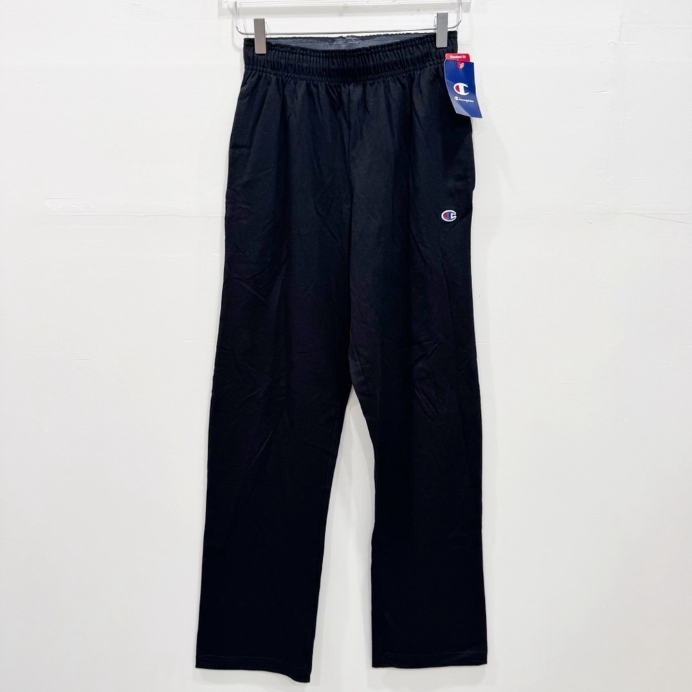 Champion Black Classic Lounge Pants Sweatpants Straight Leg Small